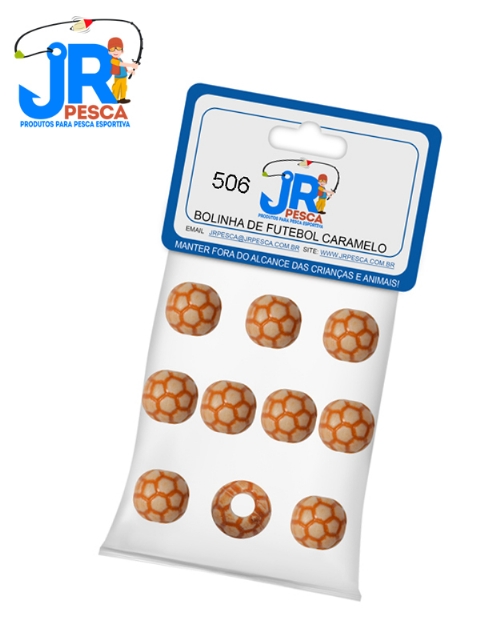 Mi�anga Pl�stica JR Pesca Bola de Futebol Caramelo - C�d.506