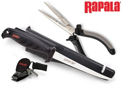 Kit Combo Rapala Alicate, Cortador e Faca c/ Bainha RTC-6P136C