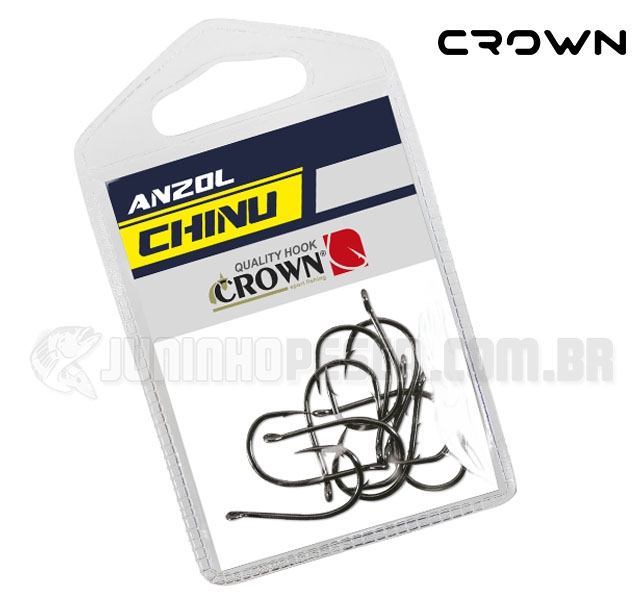 Anzol Crown Chinu Black c/10 unidades