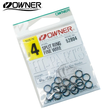 Argola Owner Split Ring Fine Wire Black - 52804