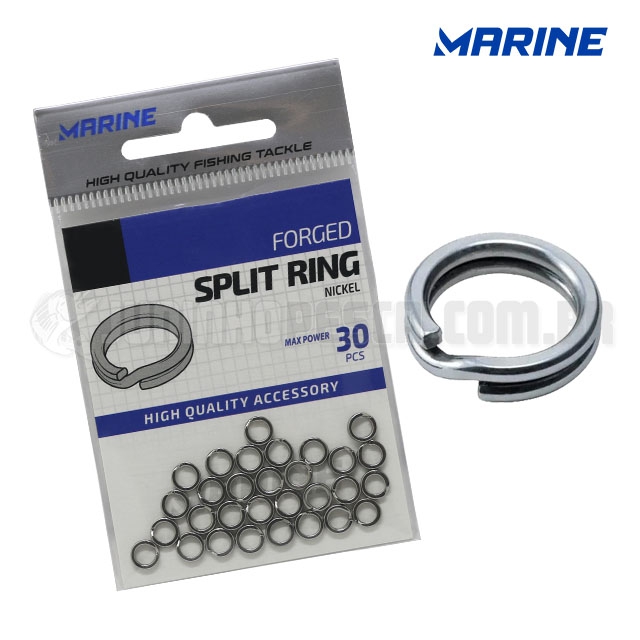 Argola Marine Split Ring Nickel
