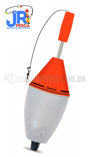 Boia JR Pesca Cevadeira Bagu� Vermelho c/ Rolha (60g/80g) - C�d.110