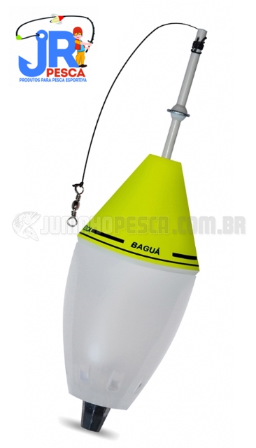 Boia JR Pesca Cevadeira Bagu� Amarelo - 80g c/ Amortecedor - C�d.111