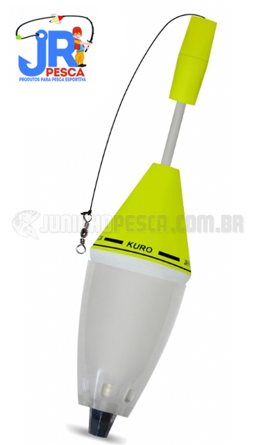 Boia JR Pesca Cevadeira Kuro Amarelo - 52g c/ Rolha Fixa - C�d.101