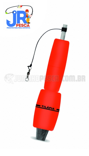 Boia JR Pesca Mini Torpedo Til�pia (Pino) Vermelho - C�d.230