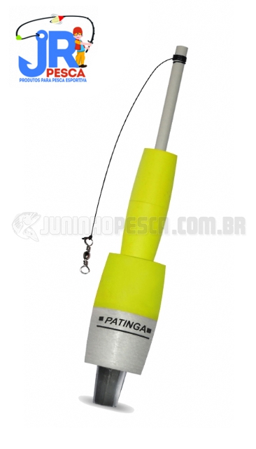 Boia JR Pesca Torpedo Patinga (Pino) Amarelo 40 g - C�d.215