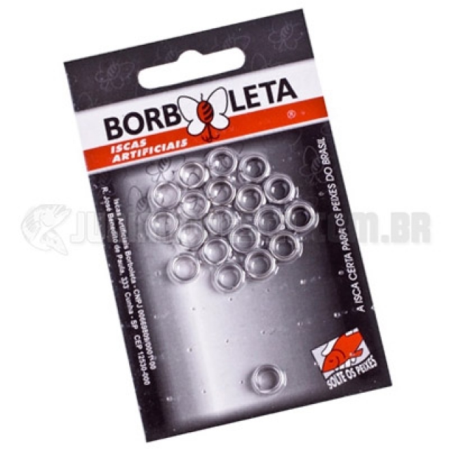 Argola Borboleta (Split Ring de Inox)