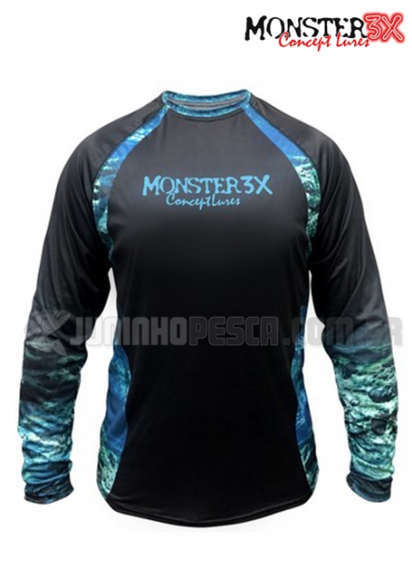 Camiseta Monster 3X Masculina Casual Dry 201 - Tam. P