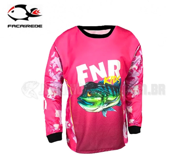 Camiseta Faca na Rede Combat S Kids Pink - Infantil