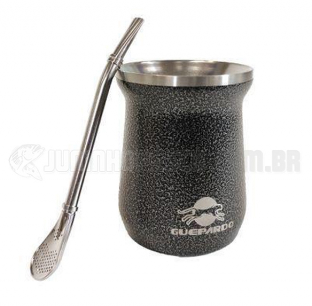Cuia Guepardo Trmica de Chimarro c/ Bomba Select Preto - 230ml
