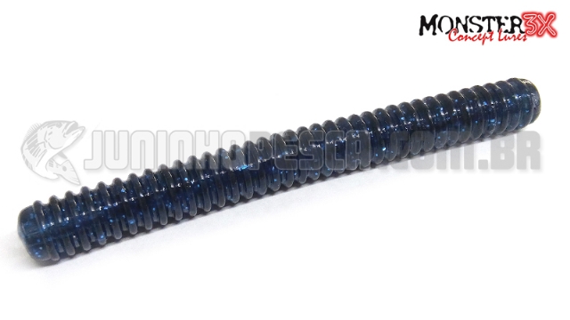 Isca Artificial Monster 3X Double Worm - 9,5 cm (C/ 8 Unidades)