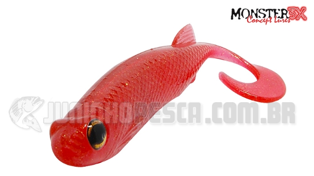Isca Artificial Monster 3X E-Shad - 12 cm c/ 5 unidades