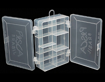 Estojo Pesca Brasil Mini Transparente PB Multiuso