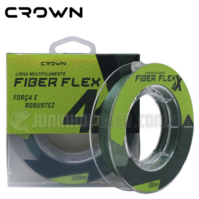 Linha Crown Multifilamento Fiber Flex c/ 300m ou 200m