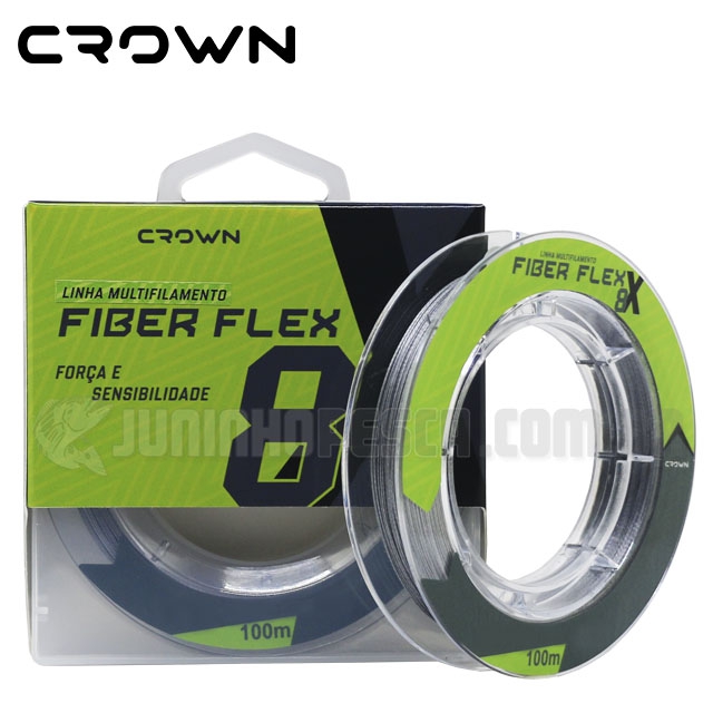 Linha Crown Multifilamento Fiber Flex 8x c/ 100 m