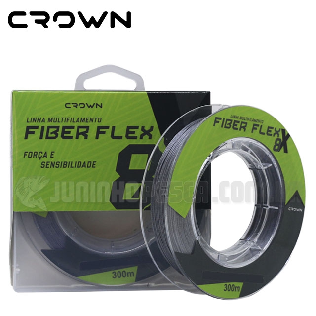 Linha Crown Multifilamento Fiber Flex 8x c/ 300m