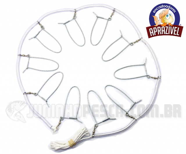 Fieira Apraz�vel p/ Peixe c/ 10 Grampos C�d.2216