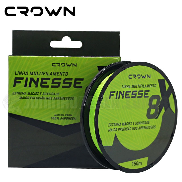 Linha Crown Multifilamento Finesse 8x c/ 150m