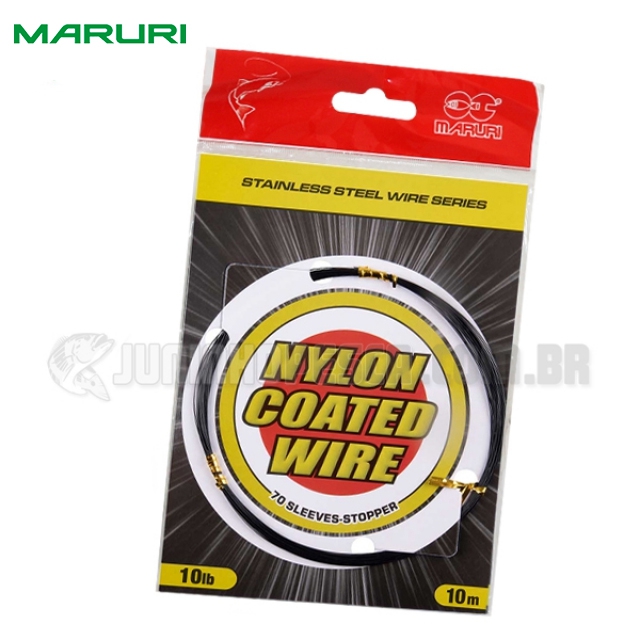 Cabo de A�o Maruri Flex�vel Revestido com Nylon Preto