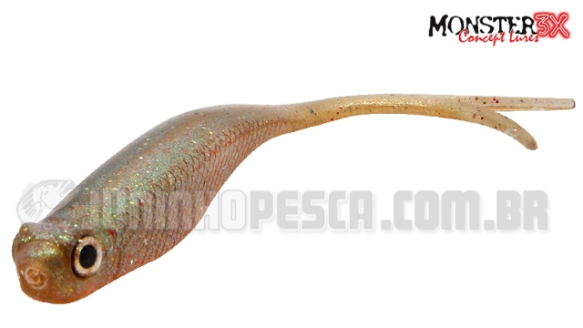 Isca Artificial Monster 3X J-Strike - 13 cm c/ 3 unidades