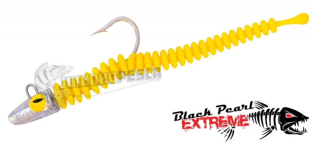 Jig Head Snake Ring Black Pearl (2 Unidades + 1 Refil)