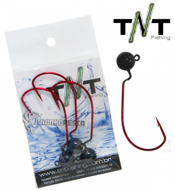 Jig Head TNT Bass Anzol EWG Red-4/0 (10 gramas)