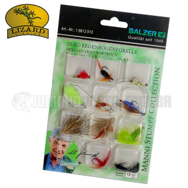 Isca Artificial Lizard Fishing Fly Hook Mod. 6812 (Kit c/ 12un.)