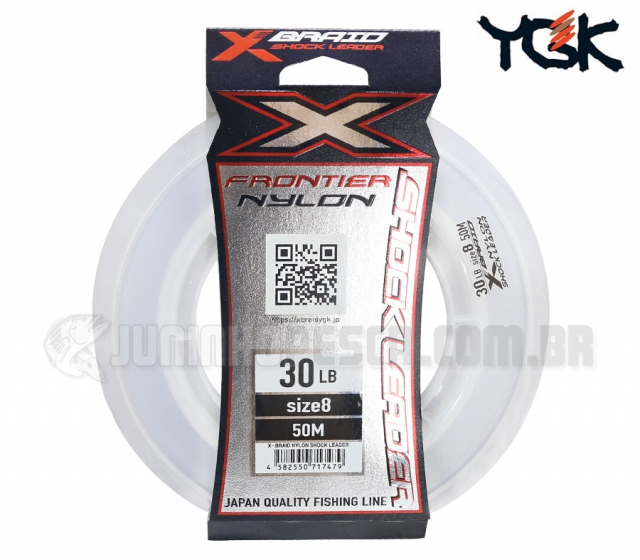 Linha YGK X-Braid Frontier Nylon 50m Shock Leader - (Lder)