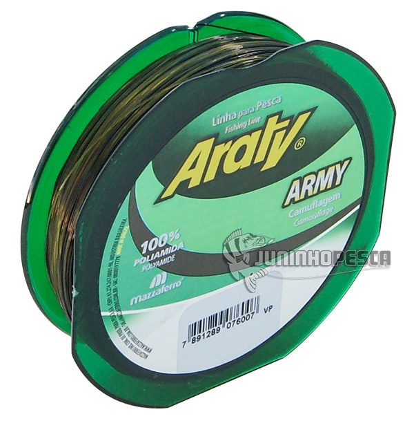 Linha Araty Army Bicolor (Preto e Verde) 100 m