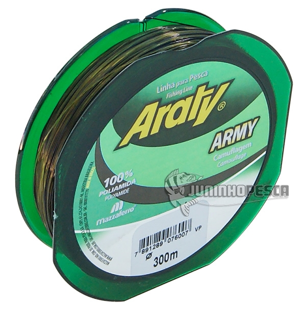 Linha Araty Army Bicolor (Preto e Verde) 300 m