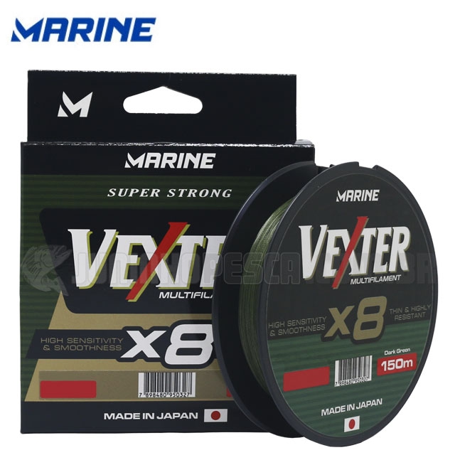 Linha Marine Vexter X8 Multifilamento Verde c/ 150m