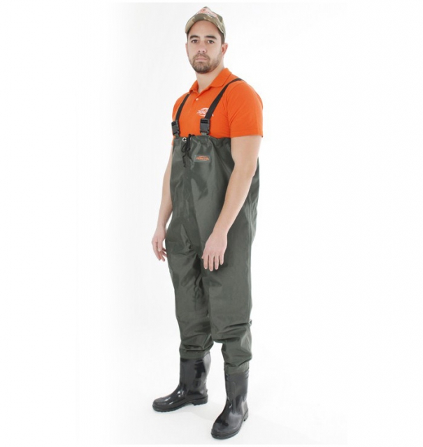 Macac�o Pioneira Em PVC C/ Bota - Verde Militar