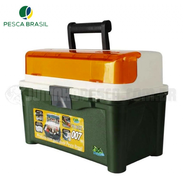 Caixa Maleta Pesca Brasil Box 007 - Verde