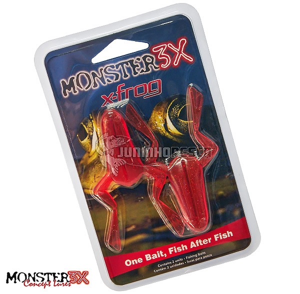 Isca Artificial Monster 3X Sapo X-Frog Soft - 9 cm (c/ 2 unidades)