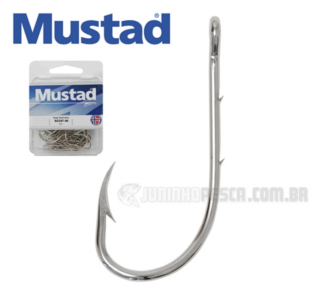 Anzol Mustad 92247 - N� 16 ao 01 (Caixa c/ 50 unidades)