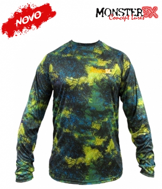 Camiseta Monster 3X NEW Dry Sun - Offshore - Tam. P