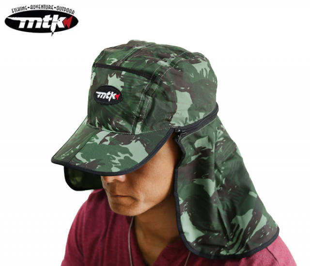 Bon� MTK com Prote��o Bipartido - Camuflado Verde