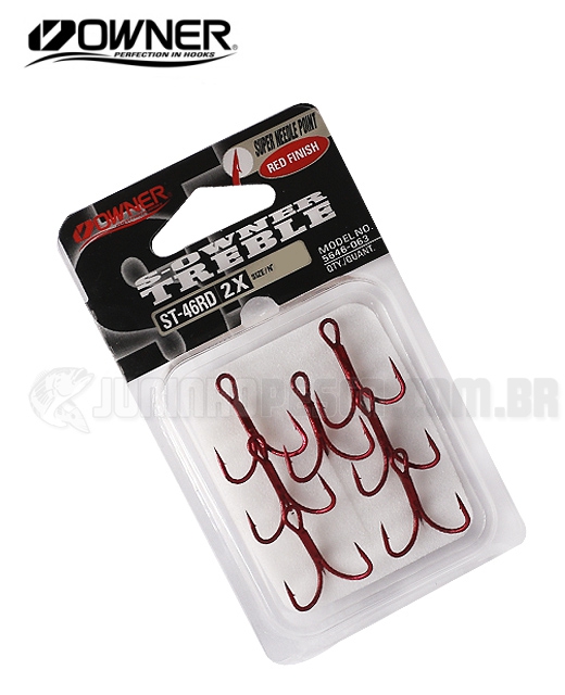Garateia Owner Stinger Treble 2X ST-46RD Red (5646)