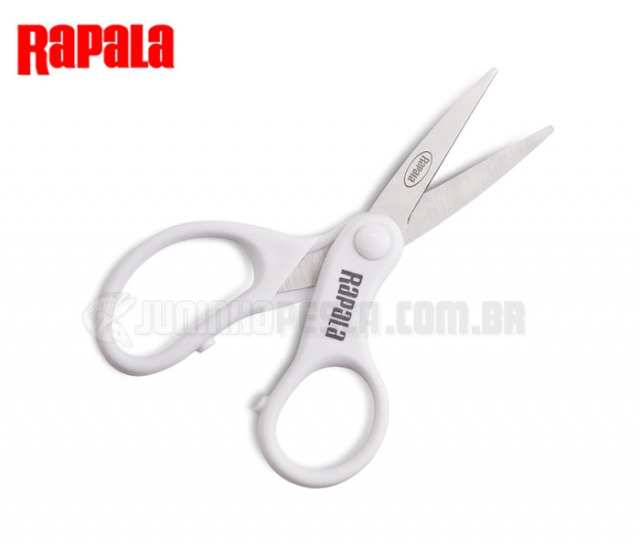 Tesoura Rapala Salt Super Line Scissors SRLS de A�o Inox Serrilhada