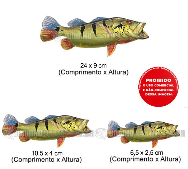 Adesivo Personalizado Peixe - Tucunar� A�u