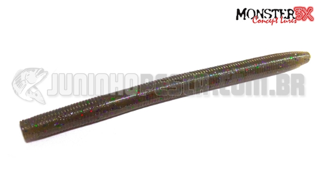Isca Artificial Monster 3X Wacky Worm 10 cm