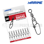 Girador Marine RSQ Black Nickel Quick Lock Snap - N�4 com 20un (Cartela)