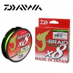 Linha Daiwa J-Braid Grand X8 Multifilamento Chartreuse - 135m