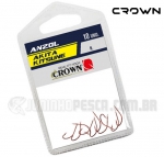 Anzol Crown Akita Kitsune Red (Chapinha/Sem Furo)