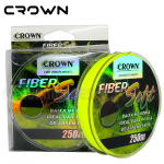 Linha Crown Monofilamento Fiber Soft Yellow c/ 250m