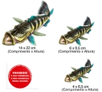 Adesivo Personalizado Peixe - Tucunar� Azul 2
